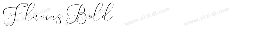 Flavius Bold字体转换